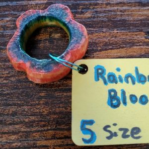 Rainbow Bloom ring by Alissa Penney