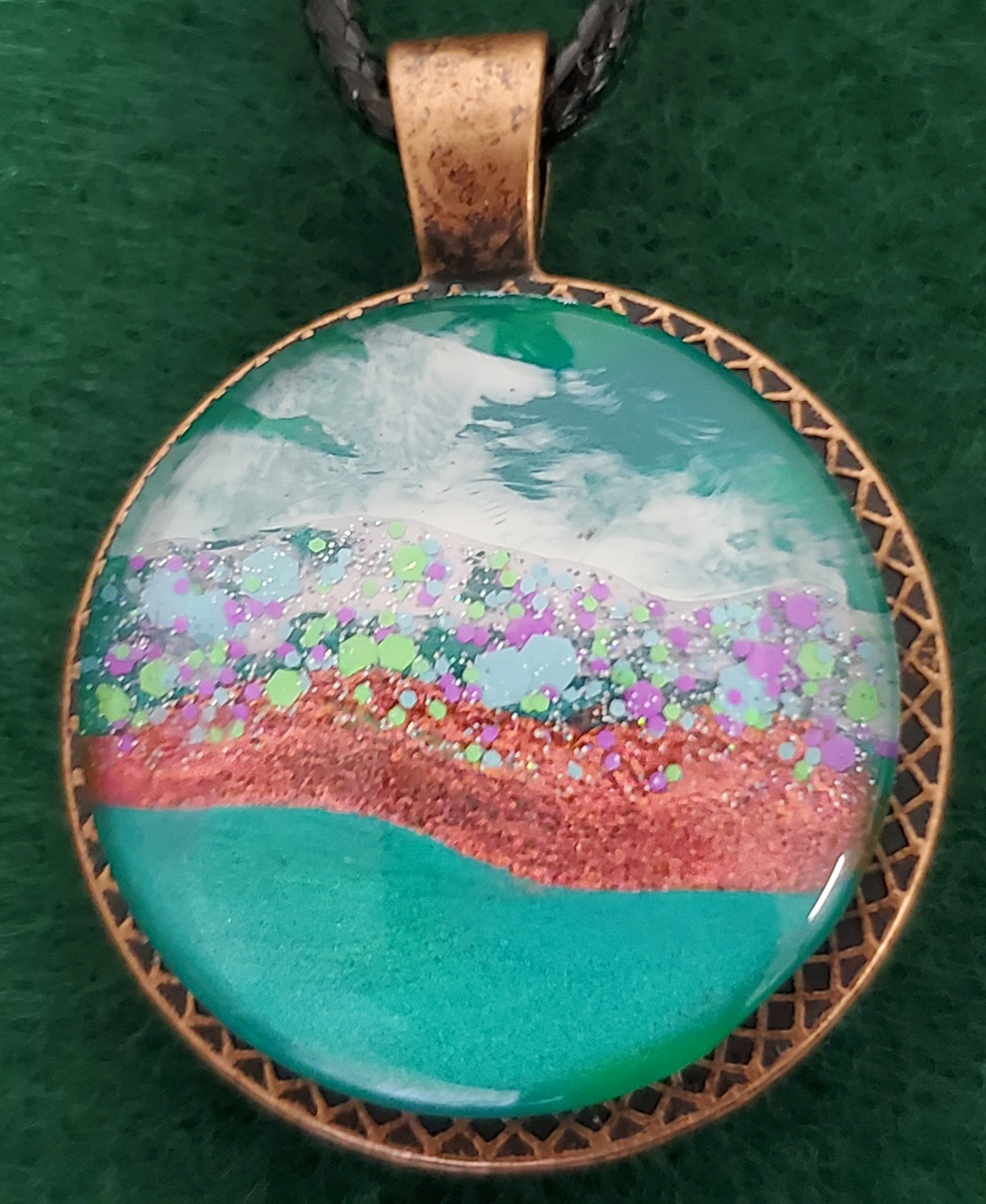 Whispering Stone Pendant - Medium by Theresa Moleski - Image 5