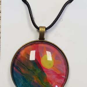Whispering Stone Pendant - Medium by Theresa Moleski