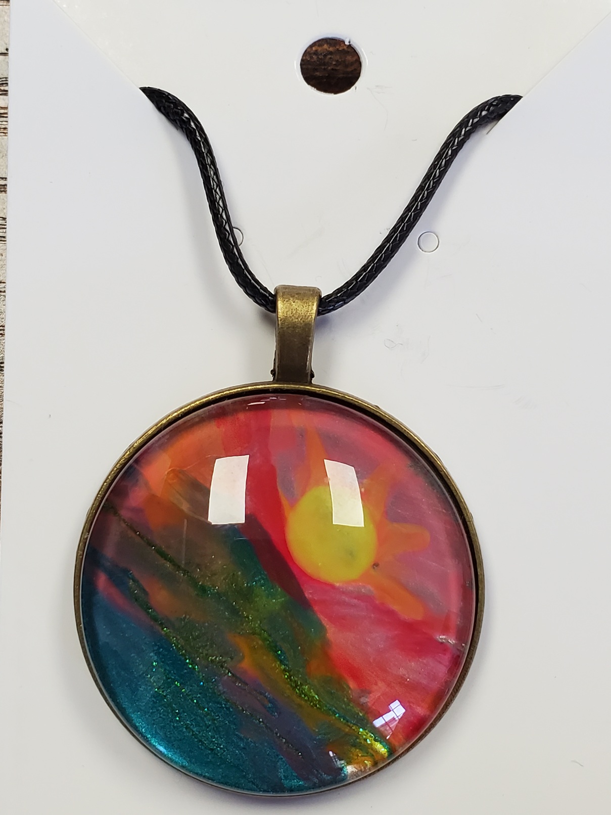 Whispering Stone Pendant - Medium by Theresa Moleski