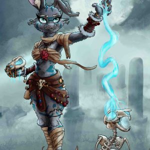 Necromancer Bunny Girl by Travis Clarke