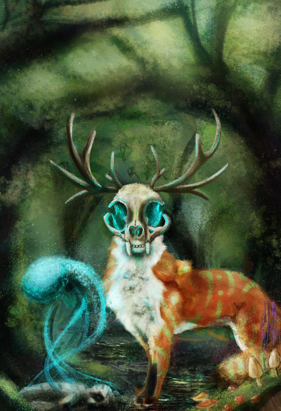 Variation #2418 of Animal Spirit of Death by Travis Clarke