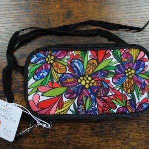Wallet bag featuring art by Lori Anne McKague