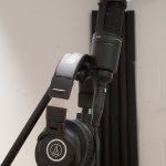 Audio Technica Microphone and Monitor Headset in Myth Valley Studio's Recording booth