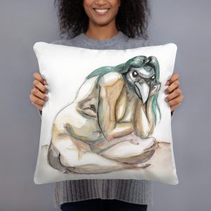 Sunshine Crow Pillow by Travis Clarke
