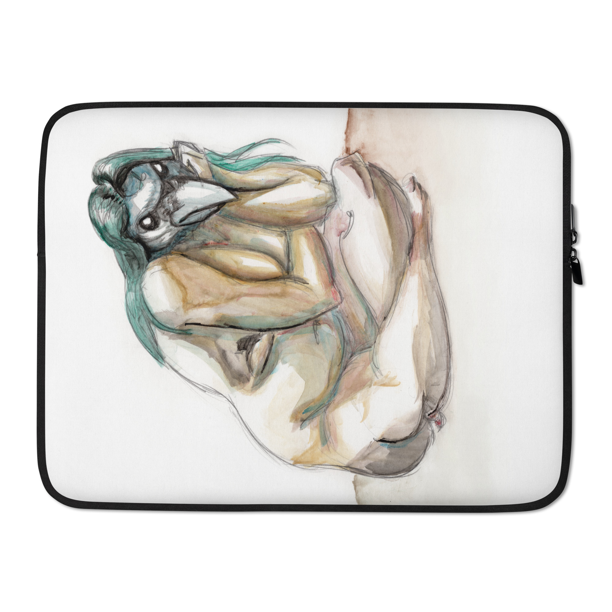 Sunshine Crow Laptop Sleeve by Travis Clarke - Image 2