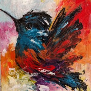Blue Hummer by Collette Pereira