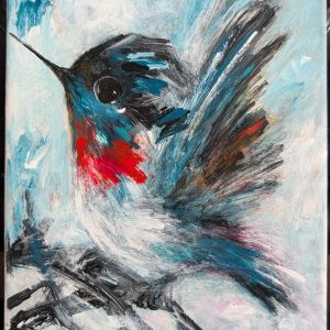 Ruby Chested Hummingbird by Collette Pereira
