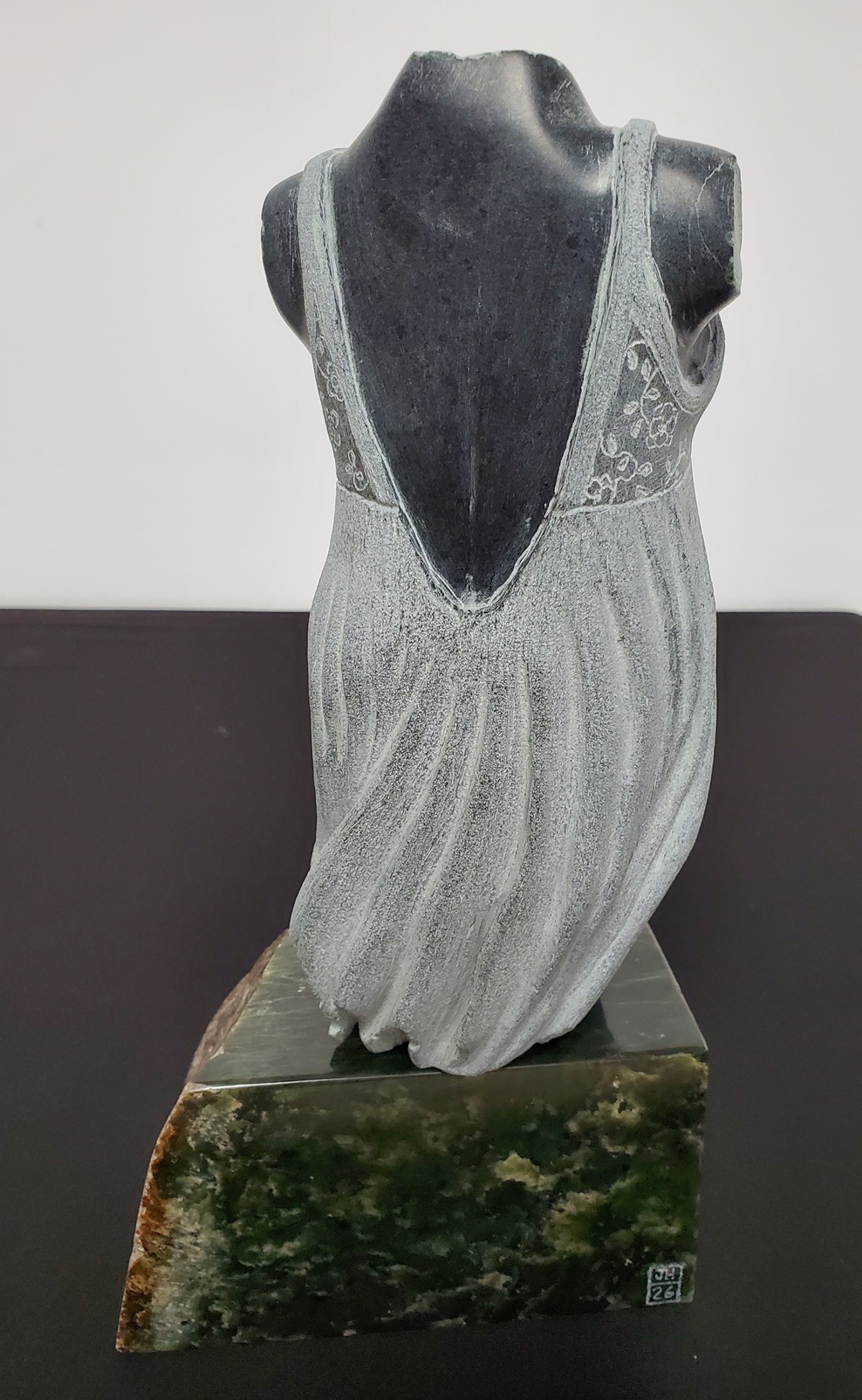 Laced Gown Stone Sculpture by Josh Henrie - Image 3