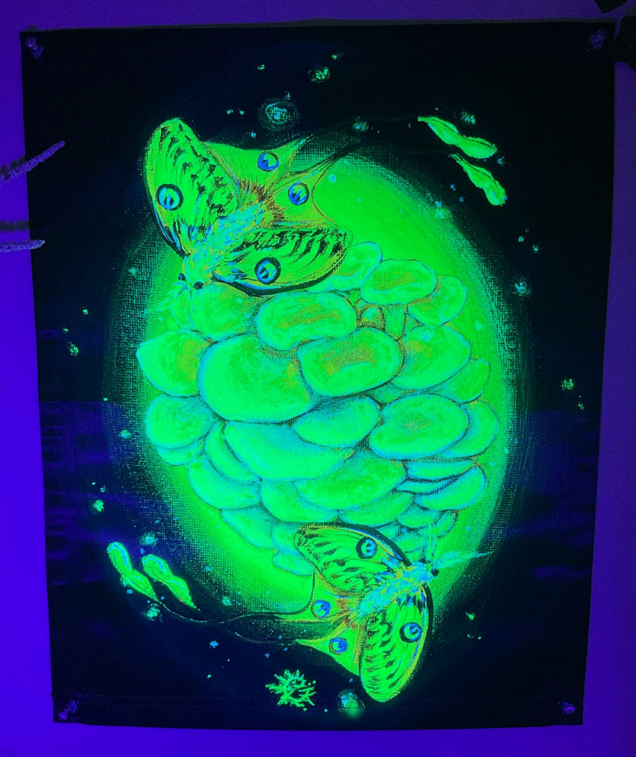 Satin Blacklight Fluorescent Tapestries by Iridescent Fern - Image 8