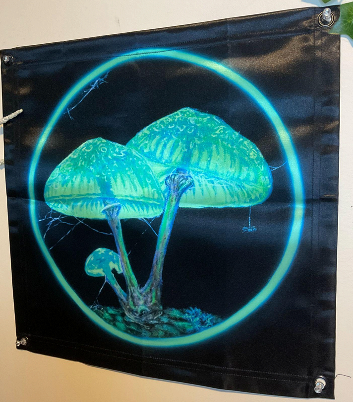 Satin Blacklight Fluorescent Tapestries by Iridescent Fern - Image 3