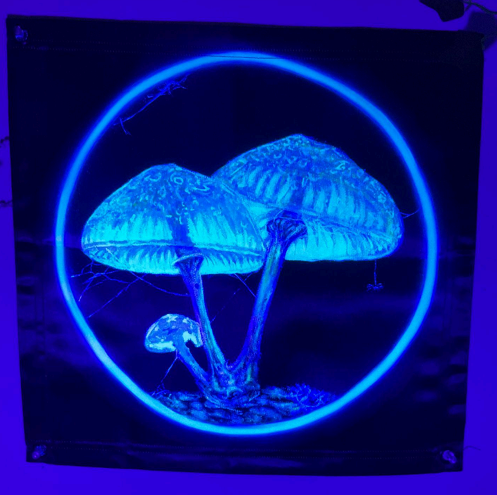 Satin Blacklight Fluorescent Tapestries by Iridescent Fern - Image 4
