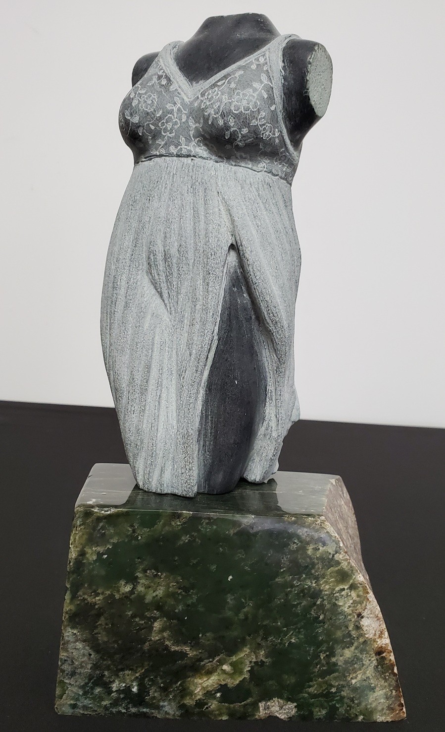 Laced Gown Stone Sculpture by Josh Henrie
