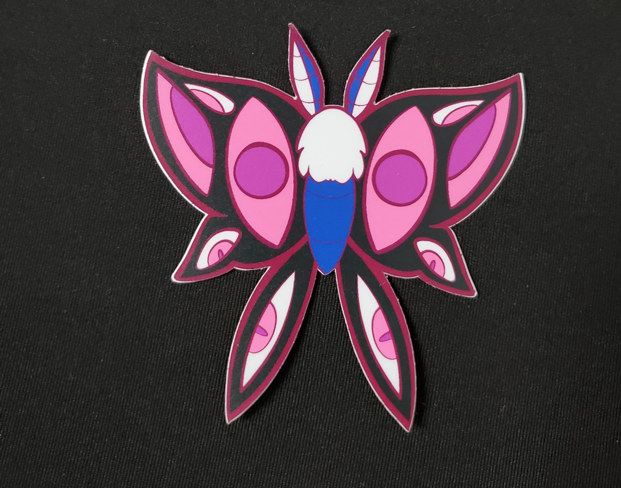 $5 Moth Pride Stickers by Maddy Ward - Image 2
