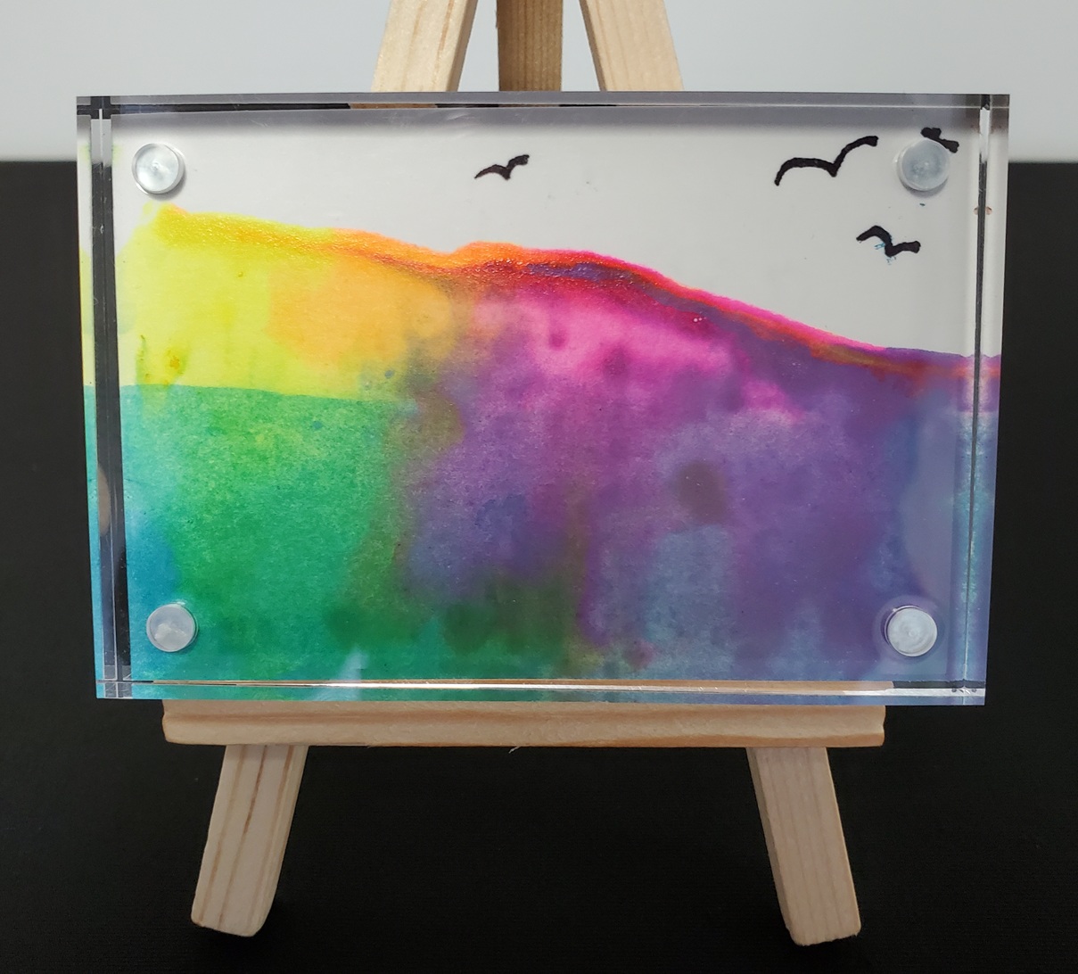 Mini Painting in Clear Acrylic by Theresa Moleski - Image 6