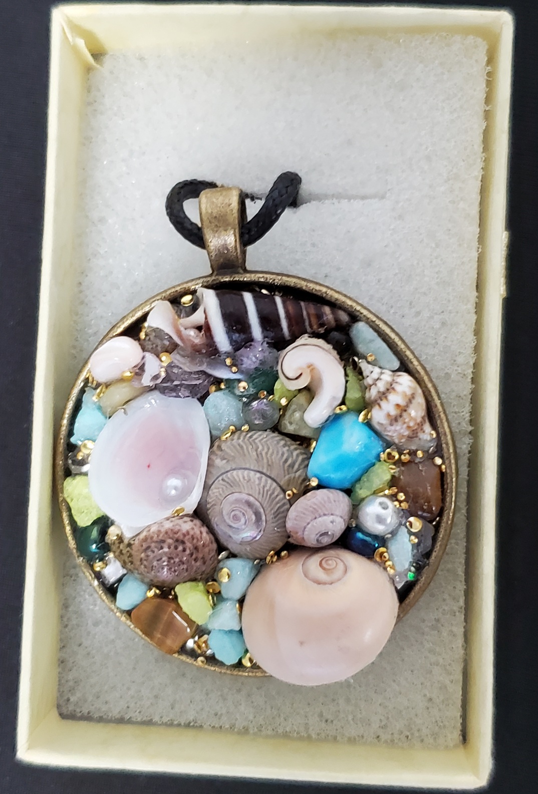 Pendant of Many Seashells by Theresa Moleski - Image 2