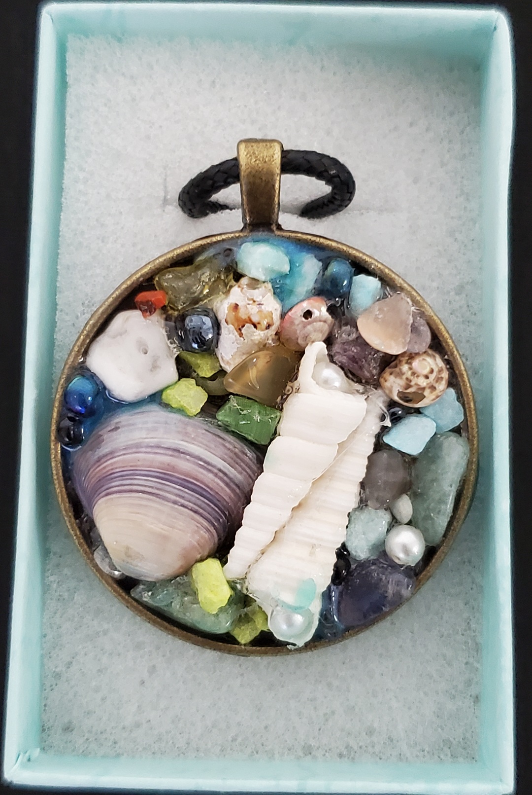 Pendant of Many Seashells by Theresa Moleski - Image 3