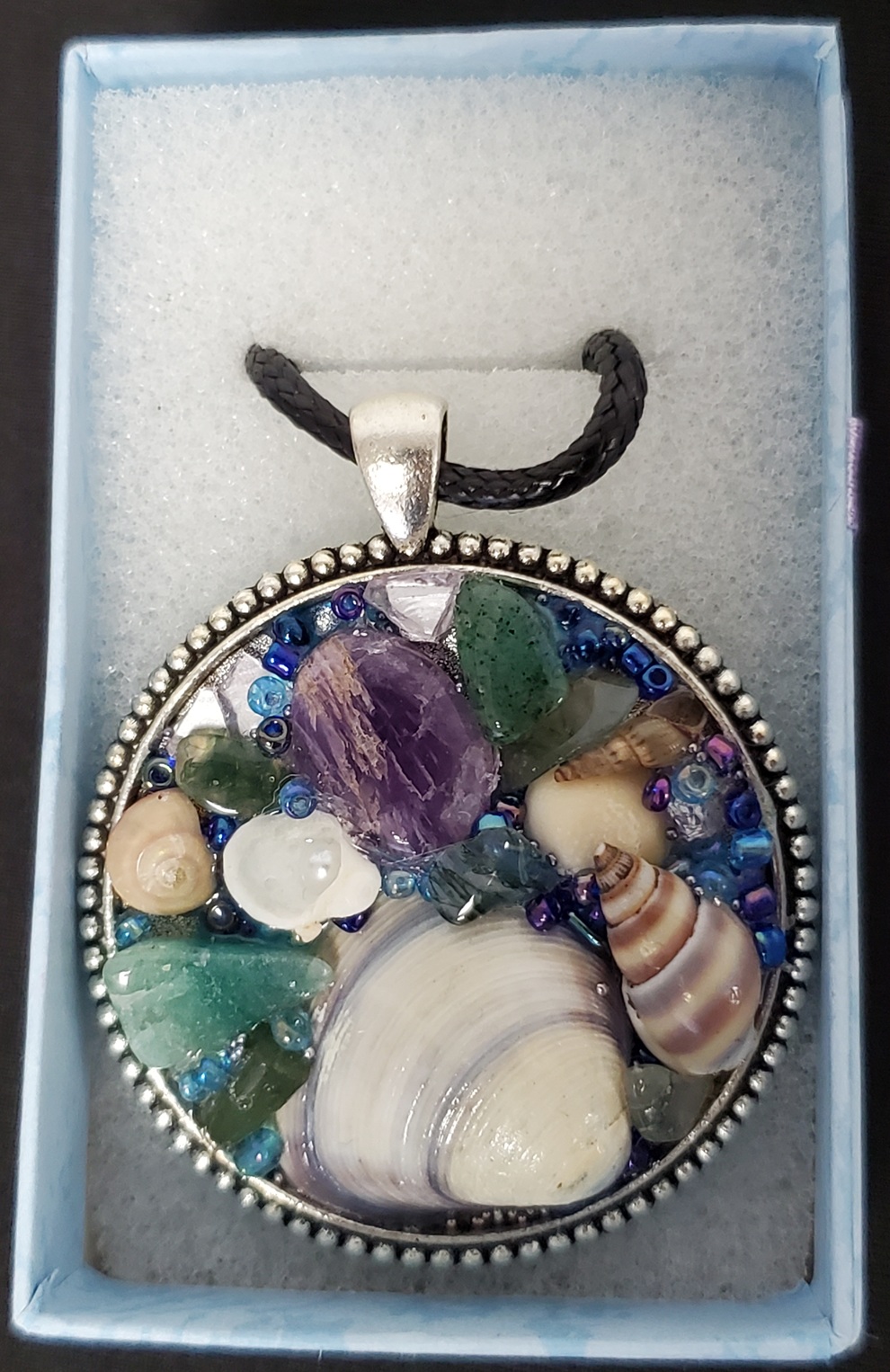 Pendant of Many Seashells by Theresa Moleski - Image 4