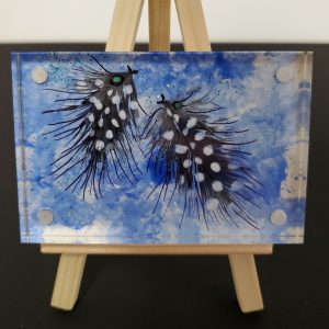 Mini Painting in Clear Acrylic  by Theresa Moleski