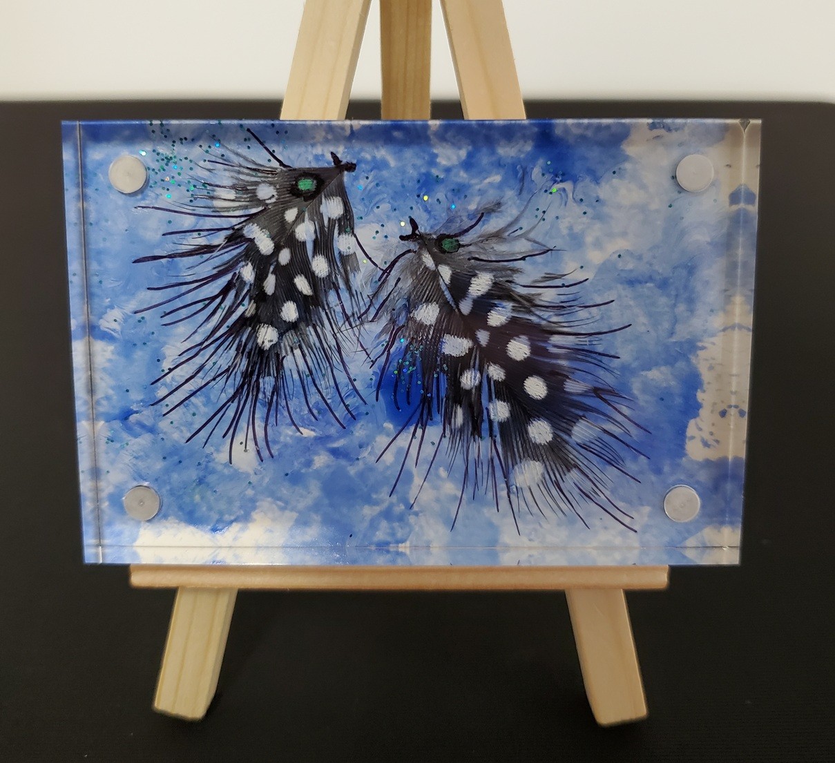 Mini Painting in Clear Acrylic by Theresa Moleski